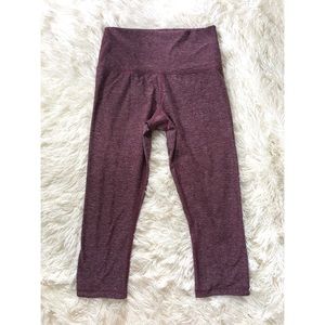 Purple Marl cropped leggings